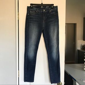 7 For All Man Kind “the ankle skinny” jeans